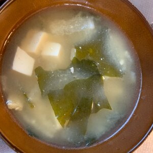 カルシウム♪高野豆腐とわかめのお味噌汁☆彡